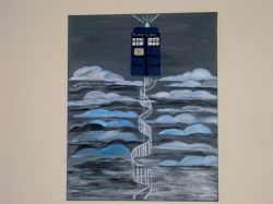 Doctor Who Staircase to the TARDIS, inpsired by "The Snowmen" Episode!