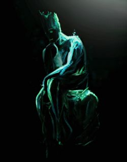 Groot as "The Thinker"