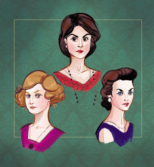 crawleysistersdowntonabbeychrissiezullo by chrissie zullo-d7wnmd3