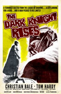 Vintage Dark Knight Rises Poster