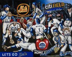 "Lets Go Mets" Print from Thomas Jordan Gallery