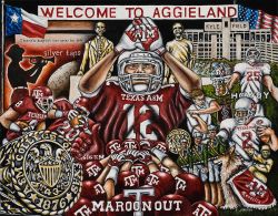 "Welcome To Aggieland" College Tribute Print from Thomas Jordan Gallery
