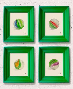 Teenage Mutant Ninja Turtles watercolor marbles portrait