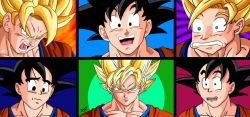 Faces of Goku