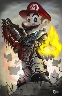 Mario gears of war