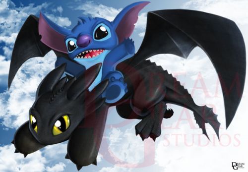 Stitch & toothless