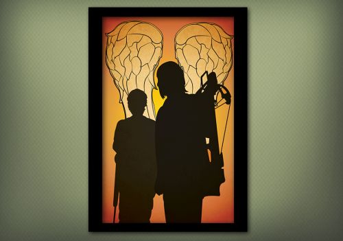 Daryl and Carol Minimalist Poster