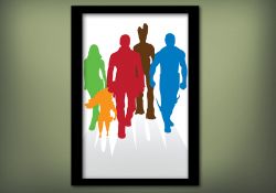 Guardians of the Galaxy Group Poster - Original White