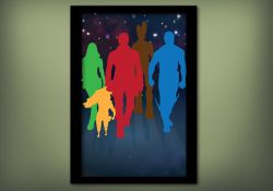 Guardians of the Galaxy Group Poster - Space Variant