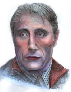 Hannibal Lecter/Mads Mikkelsen Portrait