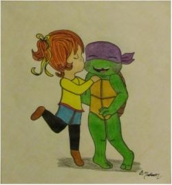 Baby Donatello and Baby April