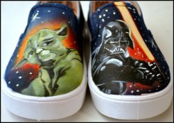 Painted Star Wars Sneakers
