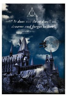 Harry Potter retro style quote poster