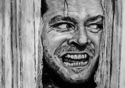 Drawing of Jack Torrence in the Shining