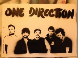 One Direction Spray Painting Art