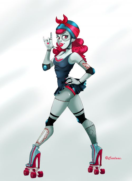 Zombie derby girl